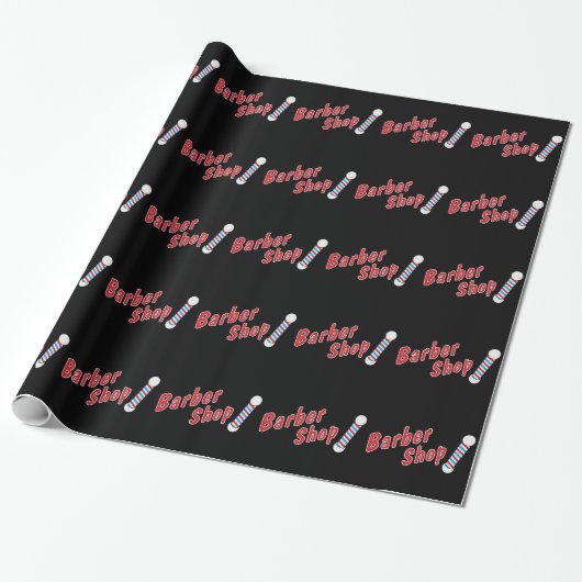 Barbershop Cadeaupapier (Uitgerold)