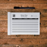 Barbershop Client Record Notitieblok<br><div class="desc">Dit gepersonaliseerde notitieblok is speciaal ontworpen voor kapperszaken en helpt u eenvoudig klantvoorkeuren,  afspraakgegevens en servicegeschiedenis bij te houden. Ideaal voor het waarborgen van consistentie in uw services,  het verbeteren van de klanttevredenheid en het opbouwen van langdurige relaties met uw klanten.</div>