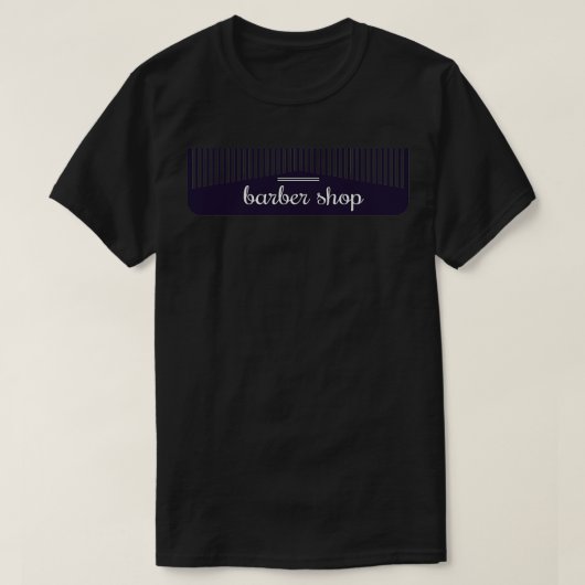 Barbershop Comb T-shirt (Design voorkant)