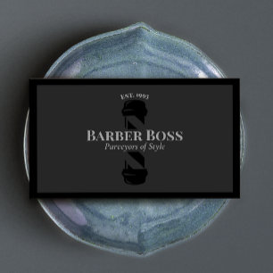 Barbershop Cool Black Barber Shop Pole Barbershop Visitekaartje