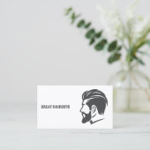 Barbershop Custom QR Barber Visitekaartje (Staand voorkant)