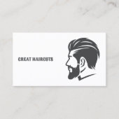 Barbershop Custom QR Barber Visitekaartje (Voorkant)