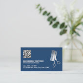 Barbershop Custom QR Visitekaartje (Staand voorkant)