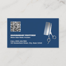 Barbershop Custom QR Visitekaartje