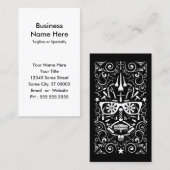 barbershop dia de los muertos visitekaartje (Voorkant / Achterkant)