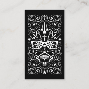barbershop dia de los muertos visitekaartje