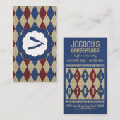 barbershop diamantstempel klantenkaartje (Voorkant / Achterkant)