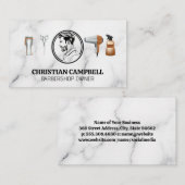 Barbershop Gereedschap | Zijkapsel van Uitzicht Visitekaartje (Voorkant / Achterkant)