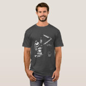 Barbershop  grafische stijl t-shirt (Voorkant volledig)