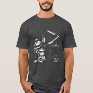 Barbershop  grafische stijl t-shirt
