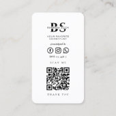 Barbershop Haircut Haarstylist Barber's Pole Visitekaartje (Achterkant)