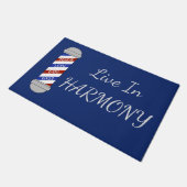 Barbershop Harmony door Mat (Schuin)