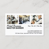 Barbershop hipster salon visitekaartje (Achterkant)