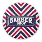 Barbershop Keramische Knop (Voorkant)