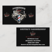 Barbershop Klassic Logo personaliseren Visitekaartje (Voorkant / Achterkant)