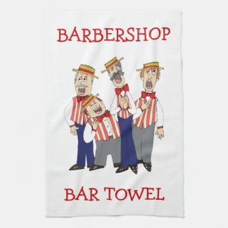 Barbershop Kwartet Bar Towel personaliseren Theedoek