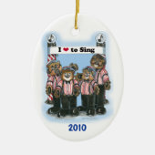 Barbershop Kwartet Ornament (Voorkant)