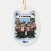 Barbershop Kwartet Ornament (Achterkant)