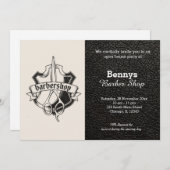 Barbershop leder open dag kaart (Voorkant / Achterkant)