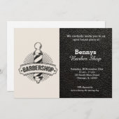 Barbershop leder open dag kaart (Voorkant / Achterkant)