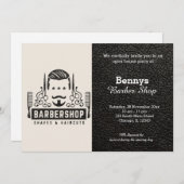 Barbershop leder open dag kaart (Voorkant / Achterkant)