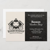 Barbershop leder open dag kaart (Voorkant / Achterkant)