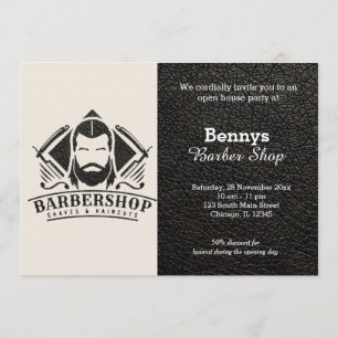Barbershop leder open dag kaart