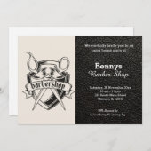 Barbershop leder open dag kaart (Voorkant / Achterkant)