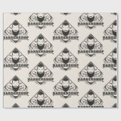Barbershop leerlook cadeaupapier (Vlak)
