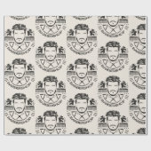 Barbershop leerlook cadeaupapier (Vlak)