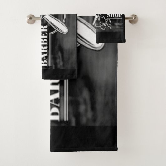 Barbershop logo bad handdoek (Insitu)