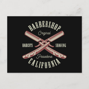  Barbershop logo Briefkaart