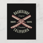  Barbershop logo Flyer (Voorkant)