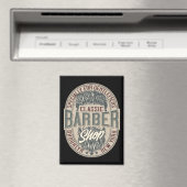  Barbershop Logo Magneet (Insitu (Vaatwasser))