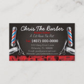 Barbershop Loyalty Kaart (Barberpool en clippers) Visitekaartje (Voorkant)