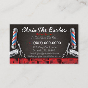 Barbershop Loyalty Kaart (Barberpool en clippers) Visitekaartje