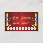 Barbershop Loyalty Kaart (Barberpool en clippers) Visitekaartje (Achterkant)