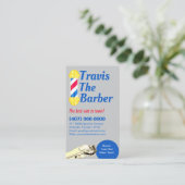 Barbershop Loyalty Kaart (Barberpool en clippers) Visitekaartje (Staand voorkant)