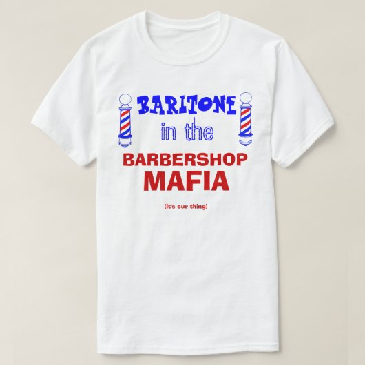 Barbershop Mafia T-shirt (Design voorkant)