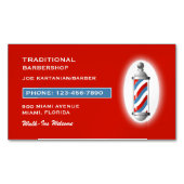 Barbershop Magnetisch Visitekaartje (Voorkant)