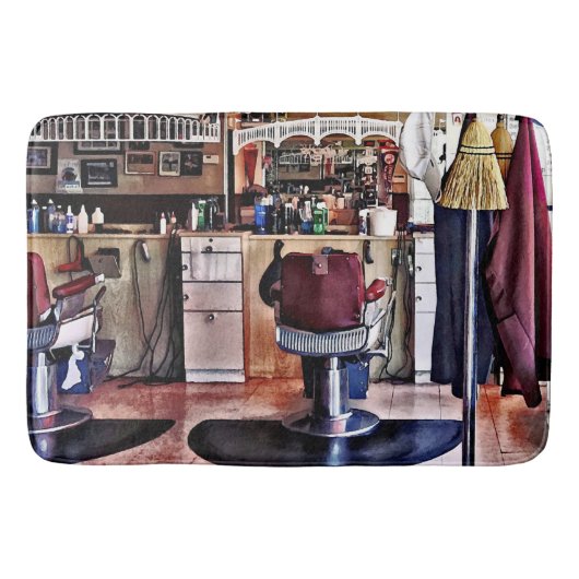 Barbershop met kaasrek badmat (Voorkant)