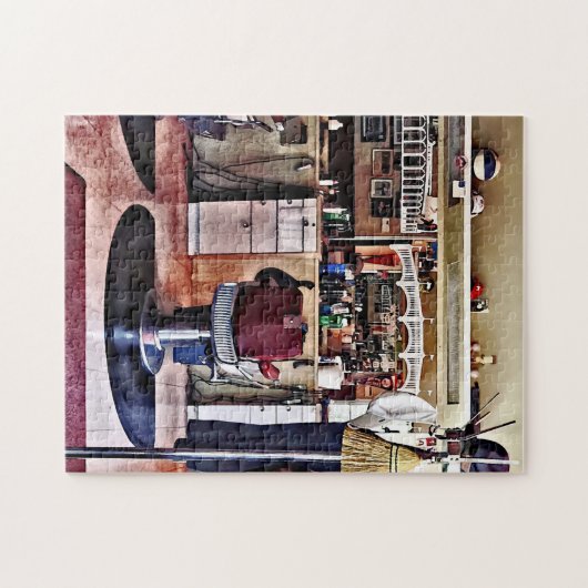 Barbershop met kaasrek legpuzzel (Horizontaal)