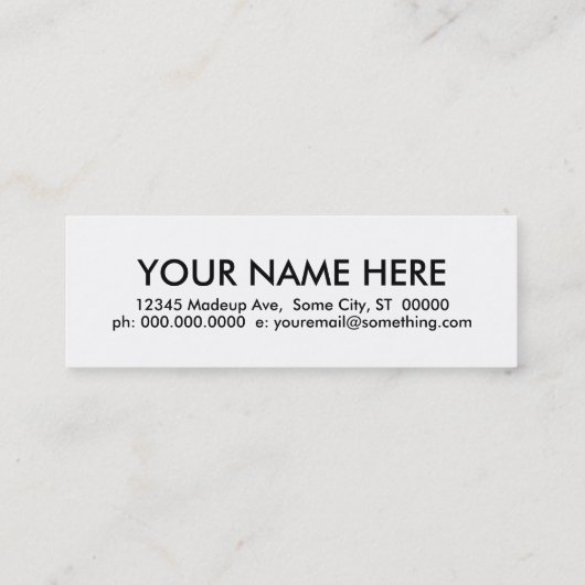 barbershop. mini visitekaartje (Achterkant)