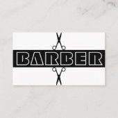 Barbershop modern zwart typografie Visitekaartje (Voorkant)