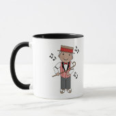 Barbershop Music Singer Gift Mok (Links)