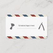 Barbershop Mustache Beard Benoeming Afsprakenkaartje (Achterkant)