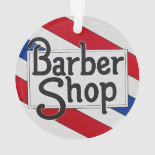 Barbershop Ornament