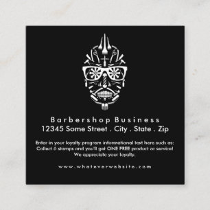 barbershop over rietsuiker klantenkaartje
