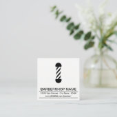 barbershop paal stempelkaart klantenkaartje (Staand voorkant)