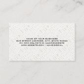 Barbershop Patroon | Barber Scissors Logo Visitekaartje (Achterkant)